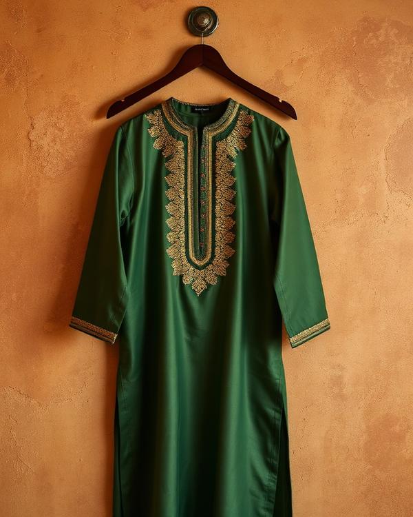 Occasion-wear kurta styled for a wedding